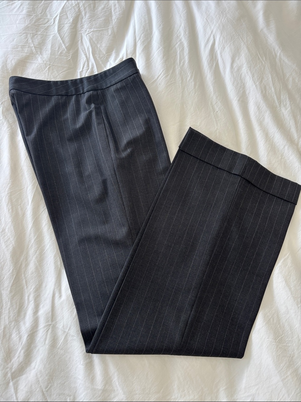 Wide leg classic cuffed pant